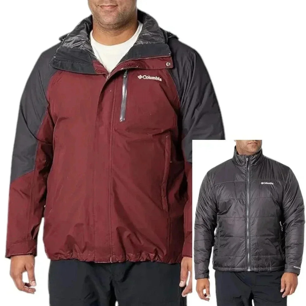Columbia Interchange 3 in 1 Winter Jacket Omni Heat Ski Snow  Size Medium